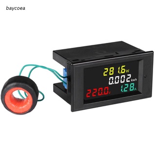 bay AC80-300V/AC300-450V 100A LCD Digital Display Voltmeter Electric Energy Meter AC Voltage Current Meter Ammeter Power Meter