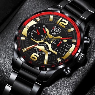 2021 hombres moda relojes deportivos de lujo masculino de acero inoxidable analógico de cuarzo reloj de pulsera de los hombres de negocios casual calendario fecha reloj