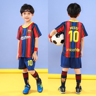 Temporada 20/21 La Liga FC Barcelona Jersey niños 10 Messi niños uniforme de fútbol trajes de entrenamiento