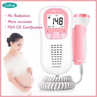cofoe no radiación portátil fetal doppler heartbeat detector cuidado del bebé