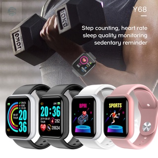 esa Y68 Smart Watch IP67 Waterproof Smart Bracelet Bluetooth Wristband Relo Heart Rate Monitor Sports Fitness Smart Band