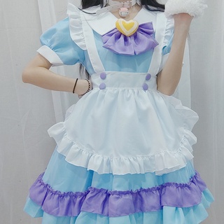 Disfraz de sirvienta de Cosplay de Anime, vestido de Lolita dulce, disfraz de camarero de sirvienta francesa, Cosplay de Halloween para chica, traje de sirvienta Sexy