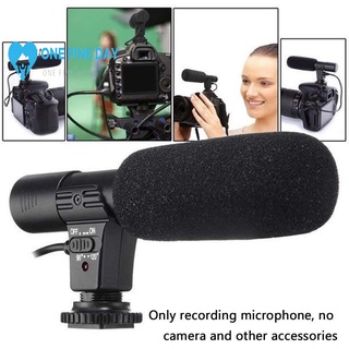 Micrófono de cámara para Nikon Canon DSLR DV entrevista grabación externa N5D4