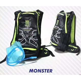 Green Monster Motocross trail mochila con bolsa de agua