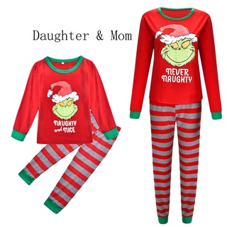 Navidad familia coincidencia pijamas madre hija padre hijo conjunto de ropa de las mujeres niñas niños Halloween rojo ropa de dormir mirada familiar (4)