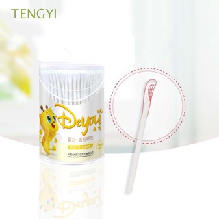 TENGYI Soft Disposable Cotton Swab Belly Button Cotton Buds Cotton Pads Nail Nose Cleaning Baby Care Tool Ears 200 Pcs/set Paper Sticks (1)