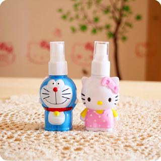 Botella De Spray De Plástico Hello Kitty Doraemon De Dibujos Animados Vacío Viaje Transparente Pequeña Para Maquillaje Recargable Cosmética Contenedor Facial Cuidado De La Piel