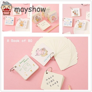 Mayshow suministros escolares bolsillo bloc de notas Mini portátil estudiante papelería cuaderno lindo bloc de notas premios diario Memo Pad