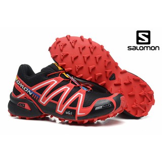 listo stock salomon salomon speedcross 1 al aire libre profesional senderismo zapatos deportivos para hombre línea rojo
