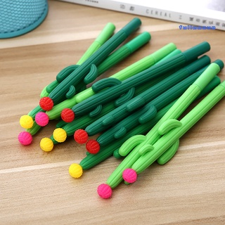 2 bolígrafos en forma de cactus, tinta de gel negro, papelería, herramientas escolares fullemove
