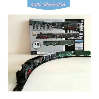 🔥Vendendo🔥Fenfa rojo tren clásico locomotora miniatura tren modelo negro tren ferrocarril B6Q1