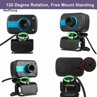 Rc~ HD USB Webcam grabación de vídeo micrófono incorporado para PC portátil cámara de escritorio (4)