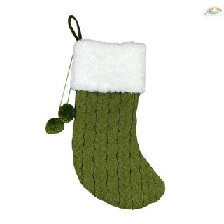 W/W calcetín De lana De navidad Grande no tejido tejido con hilo Dental/calcetines De malla Para decoración De navidad (3)