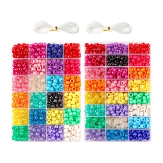 kit de perlas de semillas coloridas para pulseras de bricolaje, brazaletes, fabricación de joyas