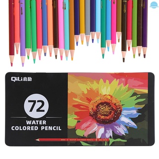 MC 36/72/120 PrMCessional lápices de acuarela juego de arte con cepillo caja de Metal Soluble en agua lápices de colores lápices de Color de agua para estudiantes de la escuela adultos artista para dibujar bocetos pintura libros para colorear