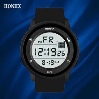 Fashion Waterproof Men's Boy LCD Digital Stopwatch Date Rubber Sport Wrist Watch (1)