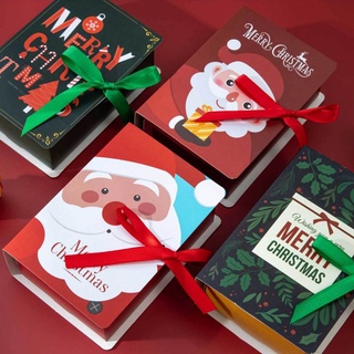 Feliz Navidad papel caramelo cajas bolsas/Navidad Santa Claus caja/ manzana Chocolate caja de embalaje /Navidad Natal Noel fiesta decoración suministros