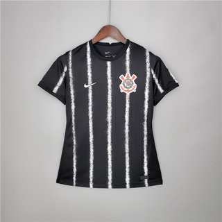 Corinthians 2021-Camiseta De Fútbol Negra 2022 Visitante