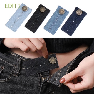 edit1 4pcs diy artesanía pantalones extensores botones cintura accesorios de costura jeans extensión de cintura snap botón de coser hombres mujeres denim ajustable ropa sujetador