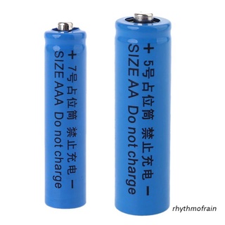 rhythmofrain universal no power 14500 lr6 aa aaa lr03 10440 tamaño maniquí batería falsa shell marcador de posición cilindro conductor