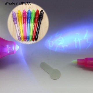 [WhalesfallWAC] Bolígrafo De Luz UV De Tinta Invisible Marcador De Seguridad Con Negra LED Ultra Violeta , Venta Caliente