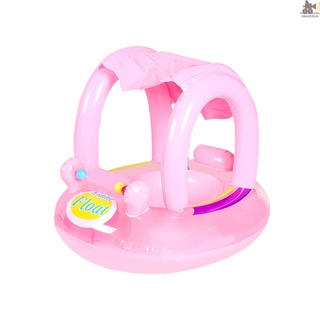 Snakerun círculo inflable portátil bebé flotador niños círculo de natación con parasol asiento piscina accesorios