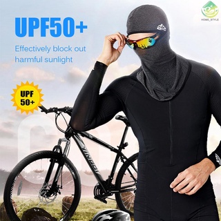 Ciclismo cara UPF50+ casco pasamontañas enfriamiento hielo seda cuello polaina verano protección UV tocado (4)