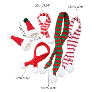Bufanda De lana De pea creativo Para decoración navideña/regalo (2)
