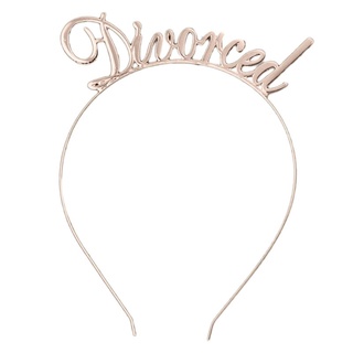 felicitar metal delgada diadema divertida divorciada letras tiara pelo aro decoración de fiesta suministros para recién solteras regalo de las mujeres (8)