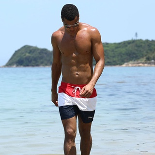 *QS Men Quick Drying Summer Beach Shorts Athletic Running Gym Swimwear Shorts