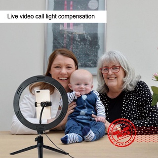 10" LED Selfie Ring Light with Tripod Stand Phone Holder Youtube Makeup For Live E3Y7