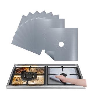 1/2/4 piezas de protectores de estufa de Gas cubierta de forro de papel de aluminio limpio alfombrilla almohadilla estufa estufa Protector de cocina accesorios