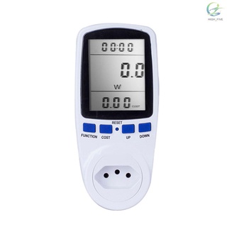 Digital LCD medidor de energía Wattmeter monitorización dispositivo de potencia electricidad Kwh toma de medición de energía analizador