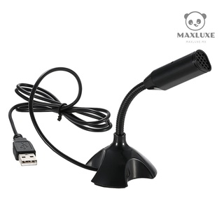 Micrófono de escritorio USB 360 ajustable micrófono soporte de voz Chatting micrófono de grabación para PC Mac con un puerto USB