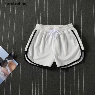 Pantalones cortos de cintura elástica de verano para mujer/pantalones cortos casuales de playa {bigsale}