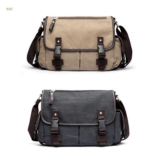 qwe Briefcase for Men Canvas Handbag Satchel Business Shoulder Vintage Messenger Casual Bags