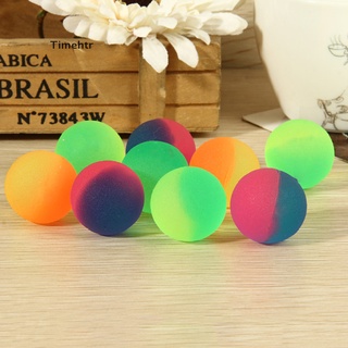 timehtr 10 pzs bola noctilúcida de 32 mm/colores dulces luminosos/bola de rebote alta para niños mx (1)