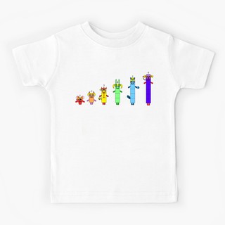 Niños camiseta numberblocks número bloques 1 a 6 bebé niños niño camisa divertido gráfico joven hipster vintage unisex casual niña niño camiseta lindo kawaii camisetas bebé niños top S-3XL