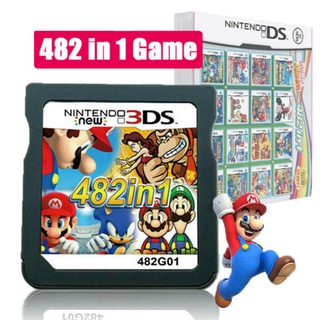 Cartucho De videojuego 482 en 1 Para Super Mario Nintendo Ds Ndsl Ndsi 2ds 3ds accesorios Para juegos