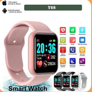 🙌 Relojes inteligentes realmente impermeables !! Y68 D20 Bluetooth Monitor de corazón con USB PK SmartWatch UnlO