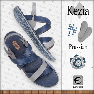 Mujer sandalias cuñas sandalias Casual sandalias CAMOU - Kezia Prussian