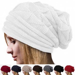 Unisex Women Men Ski Knitted Crochet Beanie Baggy Winter Warm Hat Caps