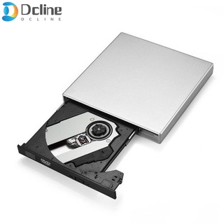 [dcline] USB 2.0 Slim Externo DVD RW CD Writer Grabadora Lector De Reproductor De Unidad Óptica