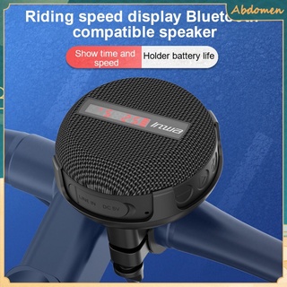 & Bluetooth-compatible Motorcycle Stereo Speakers IPX65 Waterproof Moto Music MP3 Player 5W USB Mirco 3.5mm Audio TF for Outdoor Bike Riding abdomen