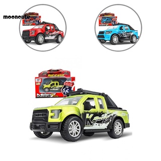 mooncute 1/36 Simulation Diecast Pickup Truck Car Pull Back Model Kids Toy Collection