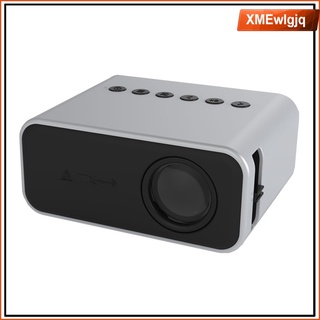[XMEWlGJQ] Mini proyector Proyector de video porttil multimedia Proyector de pelculas de cine en casa, compatible con Full HD 1080P