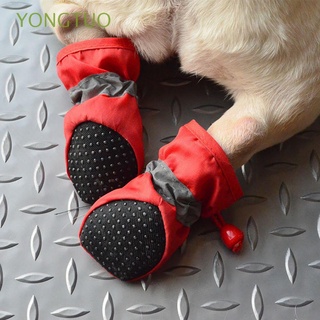 YONGTUO 4 piezas / 1 juego Zapatos para mascotas Para verano Botas para perros Suministros para perros De suela blanda Protección de muebles Suave Cuidado de la pata Antideslizante Impermeable Protector de pata/Multicolor