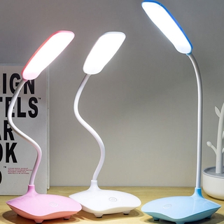 Lámpara De Atenuación Táctil Portátil/Luz LED De Escritorio De Lectura De Noche/Recargable USB