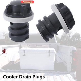 MELODY Durable Cooler Drain Plugs Silicone Replacement Drain Plugs New Universal Size Black With Leak-Proof Coolers Accessories
