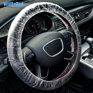 [Willbered] 20 fundas universales de plástico blanco transparente desechables para volante para coche [caliente] (1)